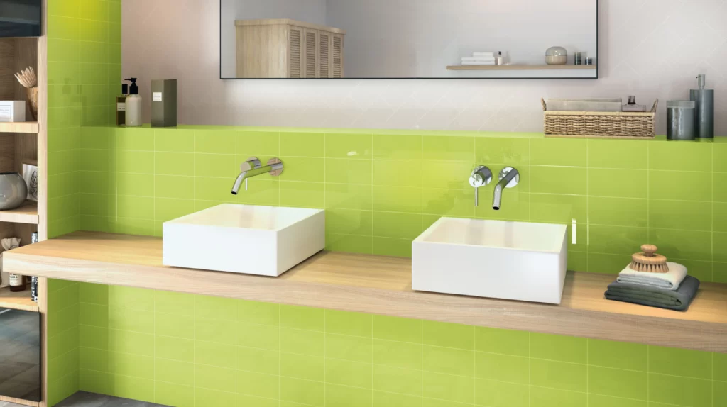 serie liso verde brillo 1024x574 - Liso / Flat 10x20