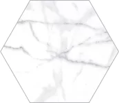 Hex Carrara Gloss 15x173 1