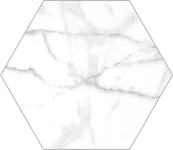 Hex Carrara Gloss 15x173 1 173x150 - Shaped Marble