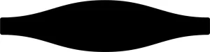 Wave Black Gloss 75 x 30 300x75 - Monochrome