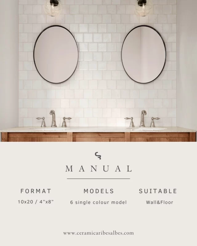 ✨ 𝐌𝐚𝐧𝐮𝐚𝐥: craftsmanship turned into ceramic.With 6 natural shades and a handcrafted finish, this collection turns any space into a corner full of soul and character.🤍 Which tone would you choose?┄┄┄┄┄┄┄┄┄✨ 𝐌𝐚𝐧𝐮𝐚𝐥: lo artesanal hecho cerámica.Con sus 6 colores naturales y acabado artesanal, esta colección transforma cualquier espacio en un rincón con alma propia.🤍 ¿Cuál de sus tonos es tu favorito?𝐈𝐍𝐅𝐎 comercial@ceramicaribesalbes.com | +34 964 60 32 52ᴄᴀᴛᴀʟᴏɢᴜᴇs | ᴄᴀᴛᴀ́ʟᴏɢᴏs 𝐰𝐰𝐰.𝐜𝐞𝐫𝐚𝐦𝐢𝐜𝐚𝐫𝐢𝐛𝐞𝐬𝐚𝐥𝐛𝐞𝐬.𝐜𝐨𝐦 𝘈𝘭𝘸𝘢𝘺𝘴 𝘏𝘪𝘨𝘩 𝘘𝘶𝘢𝘭𝘪𝘵𝘺#Tile #CerámicaRibesalbes #MadeInSpain #Cerámica #Azulejos #España #New #Nuevo #Colección #PorcelainTiles #Inspiración #Manual #Colores #Colours #AlwaysHighQuality